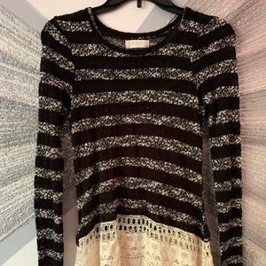 Altar’d state black long sleeve blouse